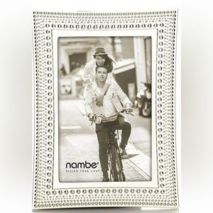 Nambe Beaded Collection Elegant Photo Frame